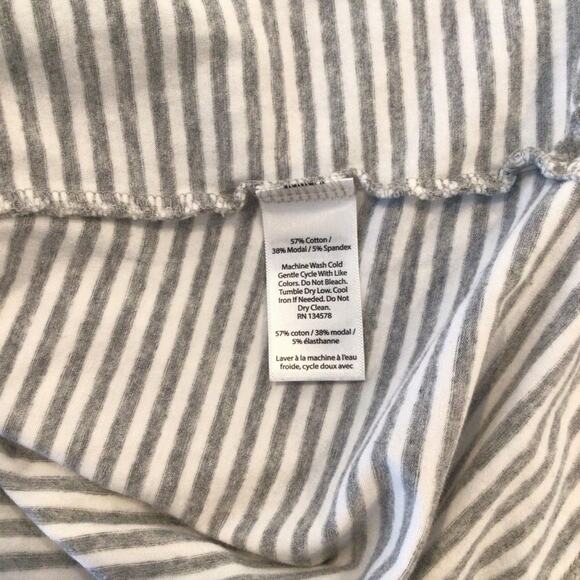 VINEYARD VINES Long Sleeve Grey Striped Tie Front Knit Top size S - Picture 5 of 6